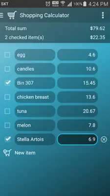 Shopping Calculator android App screenshot 3